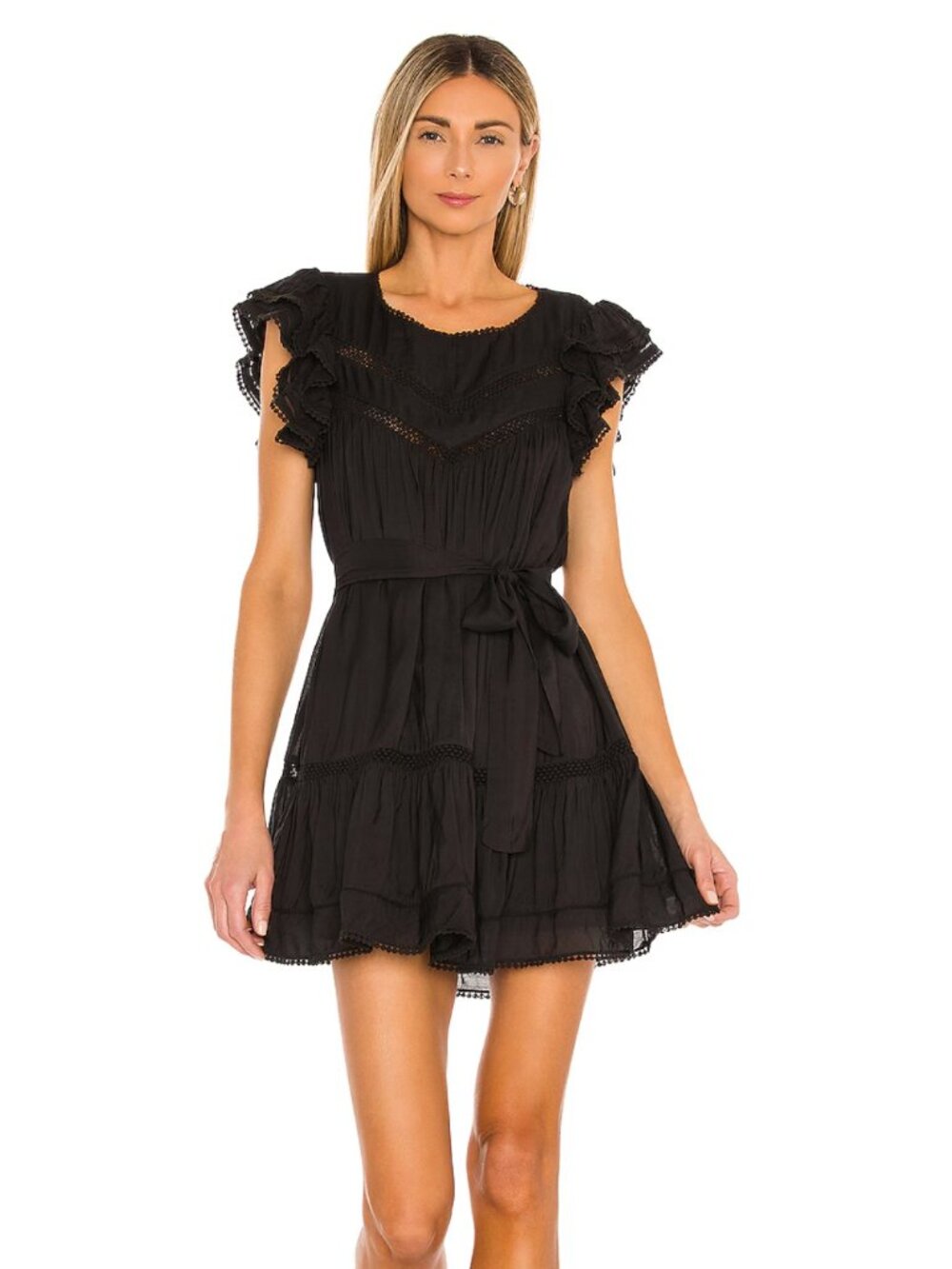 Tularosa Amber Mini Dress in Black Size S